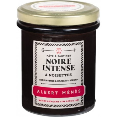 ALBERT MENES Pâte à Tartiner Noire Intense Noisettes 210g
