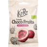 KORO Framboises Lyophilisées Enrobées de Chocolat Blanc Bio 50g