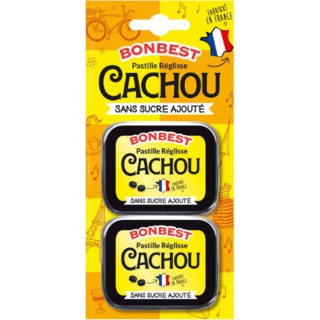 BONBEST Pastille Réglisse Cachou Sans Sucre Ajouté