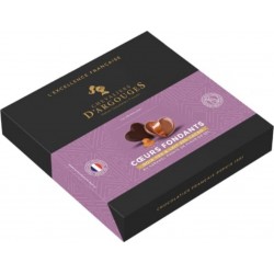 CHEVALIERS D'ARGOUGES Assortiment de Chocolats Noir et Lait Cœur Caramel Fondant 140g