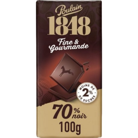 POULAIN Tablette de Chocolat Noir 70% 100g