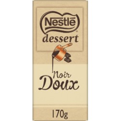 NESTLE DESSERT Tablette de Chocolat Noir Doux 170g