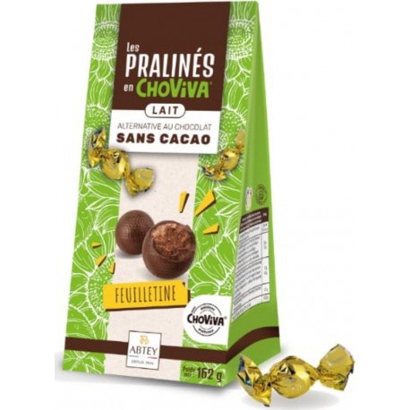 ABTEY Pralinés Alternative Chocolat Boules Feuilletine Choviva 162g