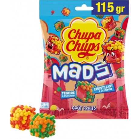 CHUPA CHUPS Bonbon tendre à l'intérieur Croustillant à l'extérieur Goût Fruits