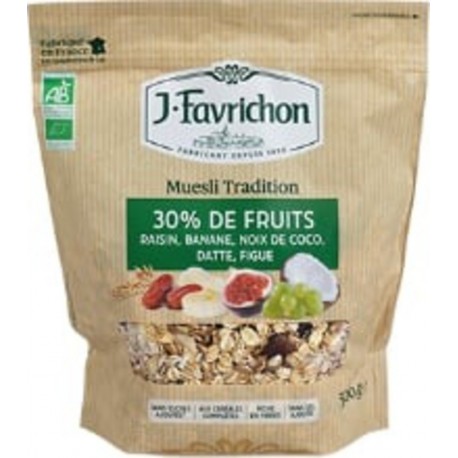 FAVRICHON Muesli Tradition 30% De Fruits 500g Favrichon