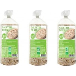 AGIDRA Lot 3x Galettes De Riz Complet Bio Agidra Paquet 100g