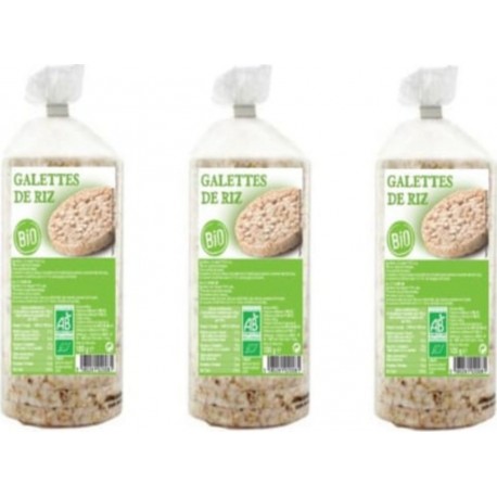 AGIDRA Lot 3x Galettes De Riz Complet Bio Agidra Paquet 100g