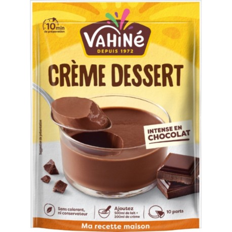 VAHINE Préparation pour Crème Dessert Intense au Chocolat