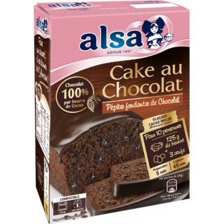 ALSA Cake au Chocolat Pépites Fondantes De Chococlat