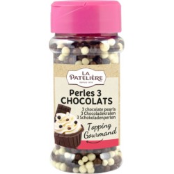 LA PATELIERE Décors pour Pâtisserie Perles 3 Chocolats