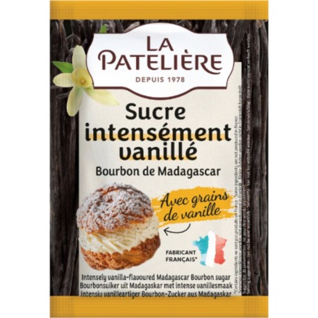 LA PATELIERE Sucre Intensément Vanillé Bourbon de Madagascar avec Grains de Vanille