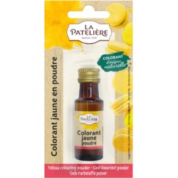 LA PATELIERE Colorant Alimentaire Jaune en Poudre d'Origine Naturelle