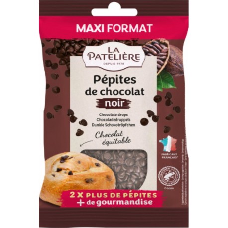 LA PATELIERE Chocolat Noir Pépites