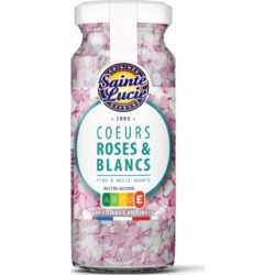 SAINTE LUCIE Décors cœurs roses et blancs