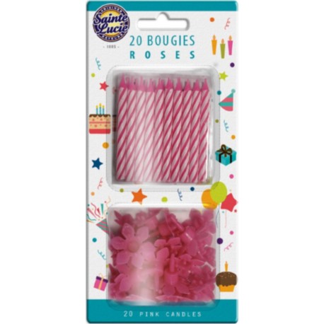 SAINTE LUCIE Bougies roses