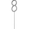 Paris Prix Cierge Magique chiffre 8 15cm Argent