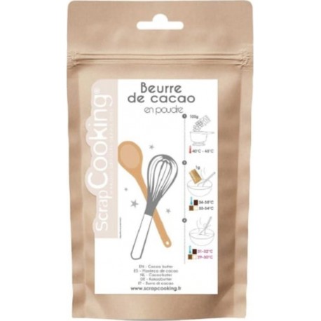 SCRAPCOOKING Beurre De Cacao En Poudre 80g