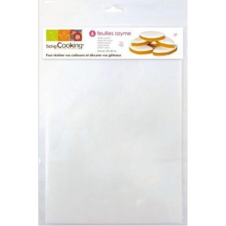 SCRAPCOOKING Feuilles Azyme Pour Calissons