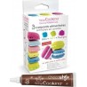 SCRAPCOOKING 3 Colorants Alimentaires Bleu, Vert, Pourpre + 1 Stylo Chocolat