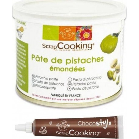 SCRAPCOOKING Pâte De Pistaches 200 G + 1 Stylo Chocolat
