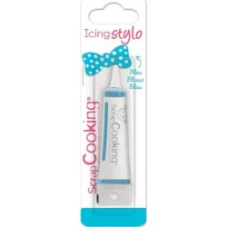 SCRAPCOOKING Stylo Glaçage Bleu Goût Vanille