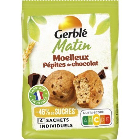 GERBLE Gâteau Moelleux Pépites de Chocolat