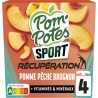 POM'POTES Compote Sport Récupération Pomme Pêche Brugnon