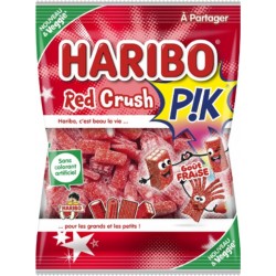 HARIBO Bonbon Red Crush Pik Goût Fraise 200g