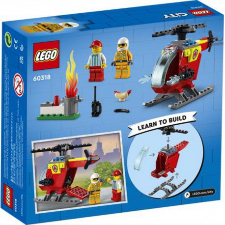LEGO 60318 HELICO POMPIERS CITY