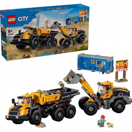 LEGO 60494® CITY GREAT VEHICLES LE CAMION BENNE ET LA CHARGEUSE FRONTALE