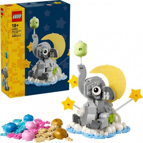 LEGO 40814® ICONIC LE BEBE ELEPHANT DANS LE CIEL