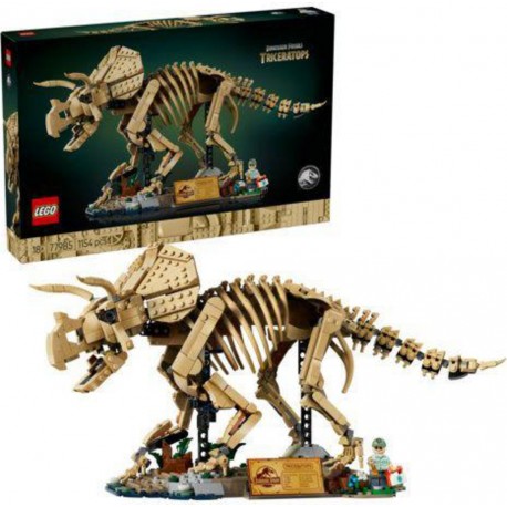 LEGO 77985® JURASSIC WORLD LES FOSSILES DE DINOSAURE LE TRICERATOPS
