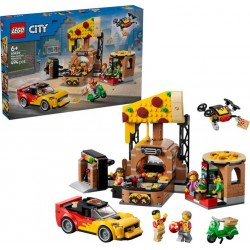 LEGO 60496® MY CITY LA PIZZERIA ET SES VEHICULES DE LIVRAISON