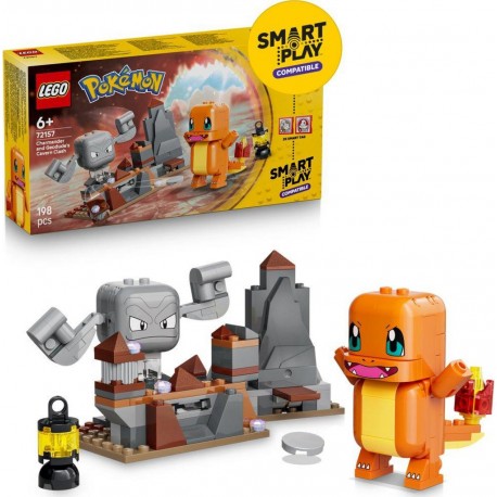 LEGO 72157® POKEMON SMART PLAY™ SALAMECHE ET RACAILLOU, LE COMBAT DANS LA GROTTE