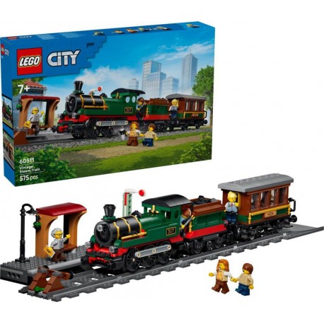LEGO 60511®CITY TRAINS LE TRAIN A VAPEUR RETRO