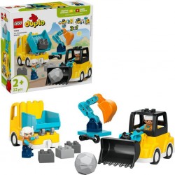 LEGO 10475®DUPLO® MA VILLE LES VEHICULES DE CHANTIER 3-EN-1