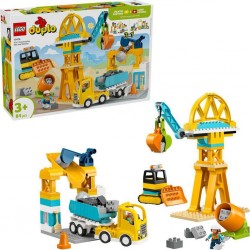 LEGO 10476®DUPLO® MA VILLE LE CHANTIER ET LES VEHICULES DE CONSTRUCTION 3-EN-1
