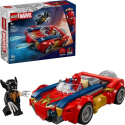 LEGO 76336®MARVEL SUPER HEROES™ SPIDER-MAN ET SA VOITURE CONTRE WOLVERINE VEROMISE