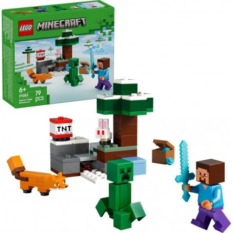 LEGO 21583®MINECRAFT™ LES AVENTURES DE STEVE DANS LA TAÏGA