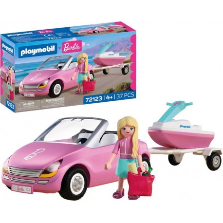 PLAYMOBIL 72123 BARBIE CABRIOLET & SCOOTER DE MER