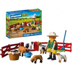PLAYMOBIL 72169 BERGER AVEC ENCLOS A MOUTONS & CHIEN