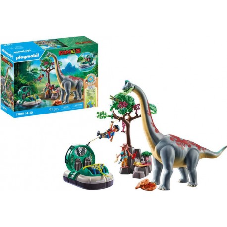 PLAYMOBIL 71819 BRACHIOSAURE, EXPLORATEURS, AEROGLISSEUR