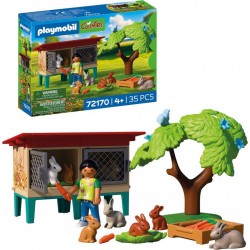 PLAYMOBIL 72170 CLAPIER A LAPINS ET ACCESSOIRES