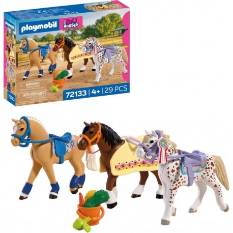 PLAYMOBIL 72133 COLLECTION DE TROIS CHEVAUX