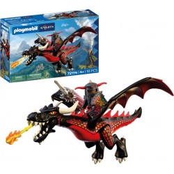 PLAYMOBIL 72114 DRAGON NOIR & CHEVALIER