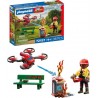PLAYMOBIL 72197 DRONE DE POMPIERS AVEC FLECHES D'EAU