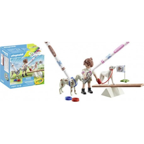 PLAYMOBIL 71517 EDUCATRICE AVEC CHIENS