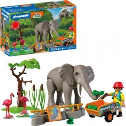 PLAYMOBIL 72068 ELEPHANTS ET SOIGNEUR ANIMALIER