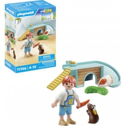PLAYMOBIL 2 ENFANT COCHONS D'INDE ET ACCESSOIRES 71746