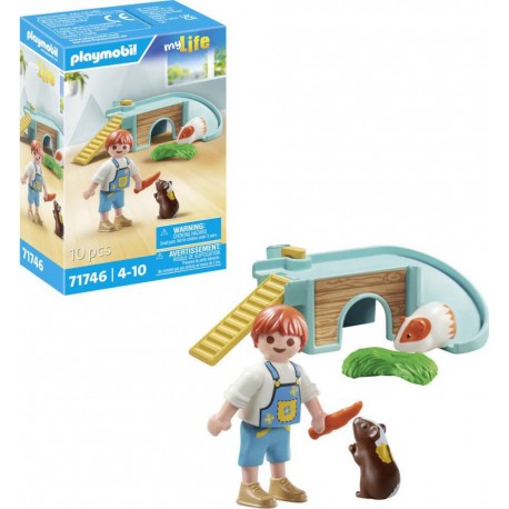 PLAYMOBIL 2 ENFANT COCHONS D'INDE ET ACCESSOIRES 71746